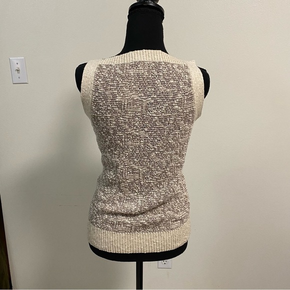 Chico’s Sleeveless Frosted Tank Sweater Neutral Combo Size 0/XS NWT - Picture 3 of 10